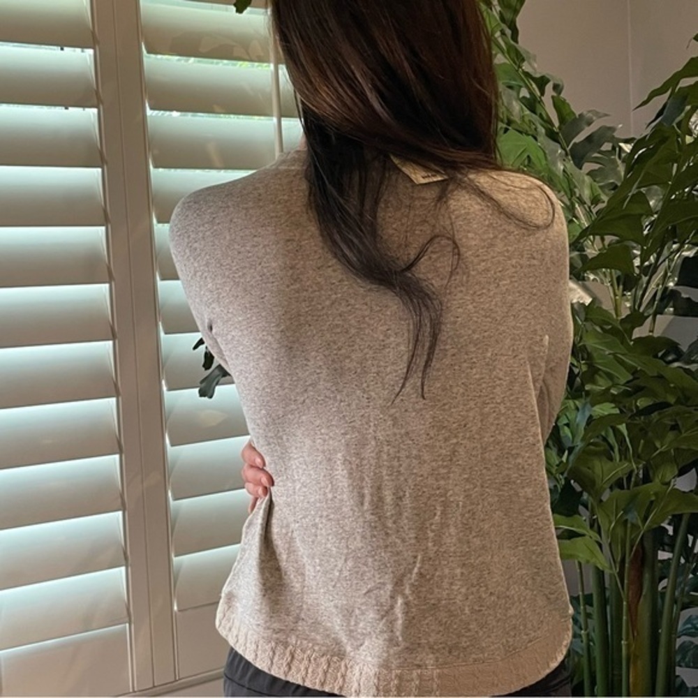 Lucky Brand Woven Mixed Pullover Cotton Linen Blend Women Small NWT $90 - Picture 6 of 7